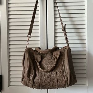 Alexander Wang Rocco Bag, tan with rose gold hardware